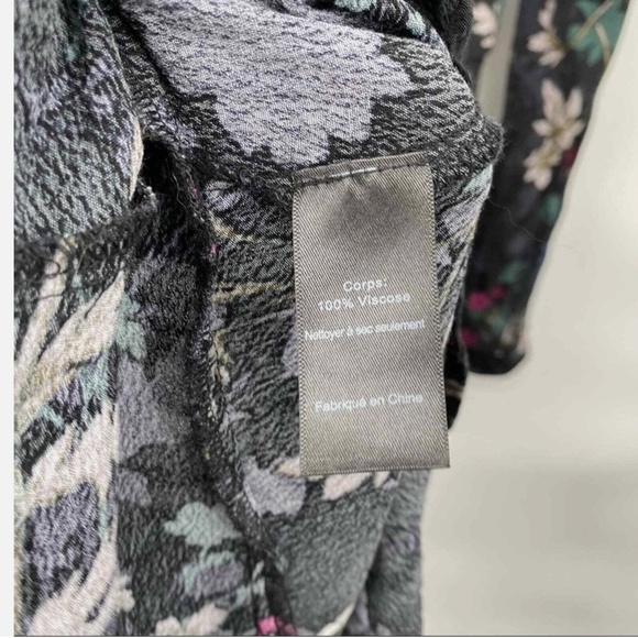 ASTR THE LABEL Black floral long sleeve dress size Small - Picture 5 of 9